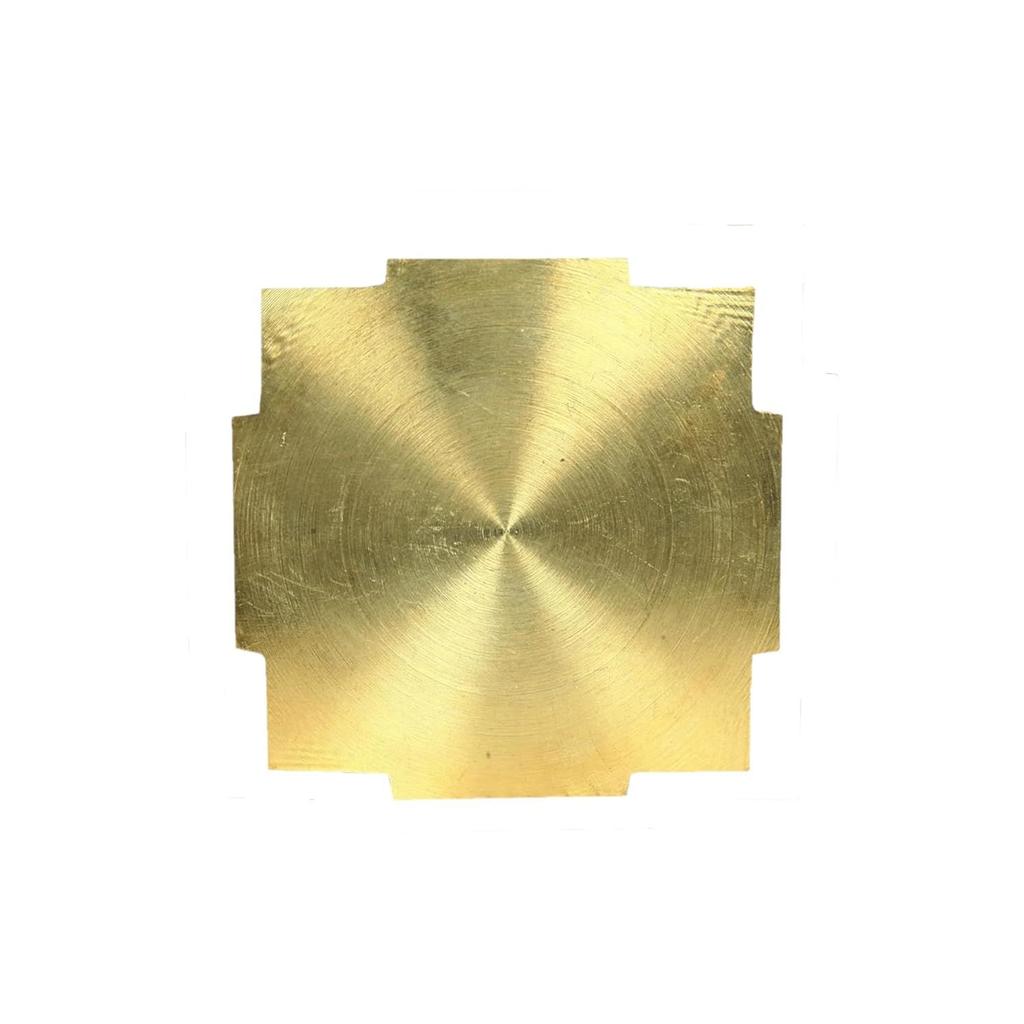 BHAKTI SHRINGAR Ottone Premium Maha Meru Shree Yantra Originale con Retro Completamente Solido