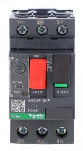 Tesys Deca Motor Circuit Breaker 3P 5.5Kw 9-14A Pl Gv2Me16Ap
