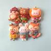 Mini Resin Animals Animal Keychains Resin Cabochons Flatback Charm for Embellishments Flat Back Scrapbooking Decor