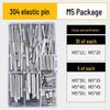 304 Stainless Steel Slotted Spring Pin, Cylindrical Shaft Pin, Locating and Hollow Pin (M5-M12)