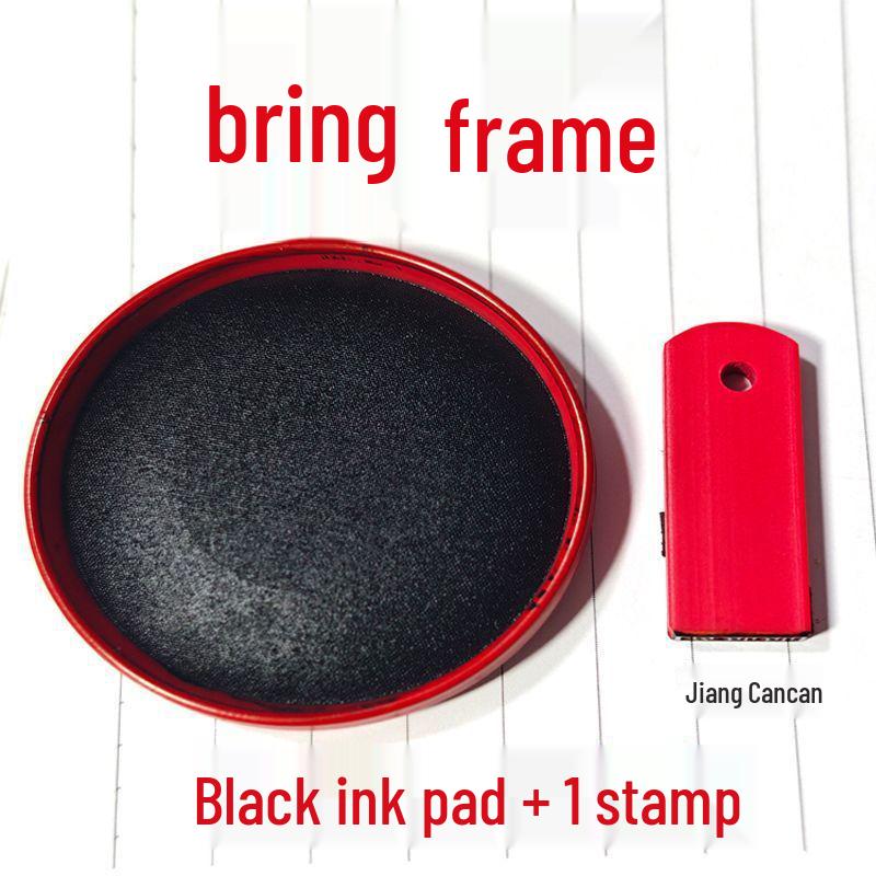 Red Rubber Student Signature Stamp: Accounting & Registration Seal