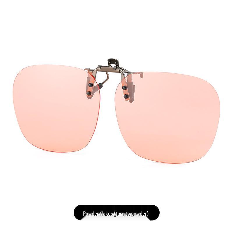 2025 Polarized Rimless Polygonal Clip-on Sunglasses for Day/Night Outdoor, Fishing, and Driving