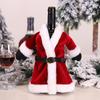 Christmas Red Wine Bottle Covers Bag Creative Golden Velvet Dress Santa Claus Champagne Bottle Cover Christmas Decor 2025 New
