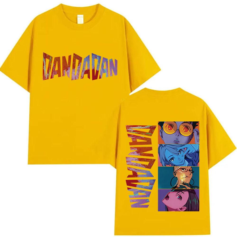 Anime Dandadan Graphic Print Tshirt Men Women Retro ONeck Short Sleeve T Shirt Fashion Harajuku 100 Cotton Tshirt Streetwear