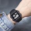 INS style men's small square adolescent student electronic watch, multi-functional temperament waterproof luminous watch