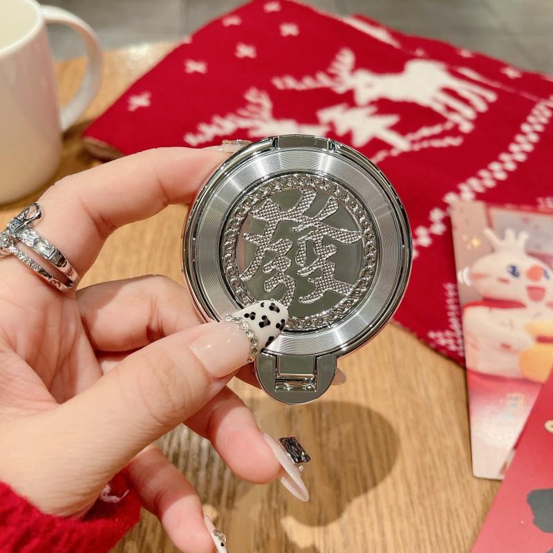 

New Year s Money Boosting Rotating Gyroscope Stand Lazy Phone Magnetic Case Universal Creative