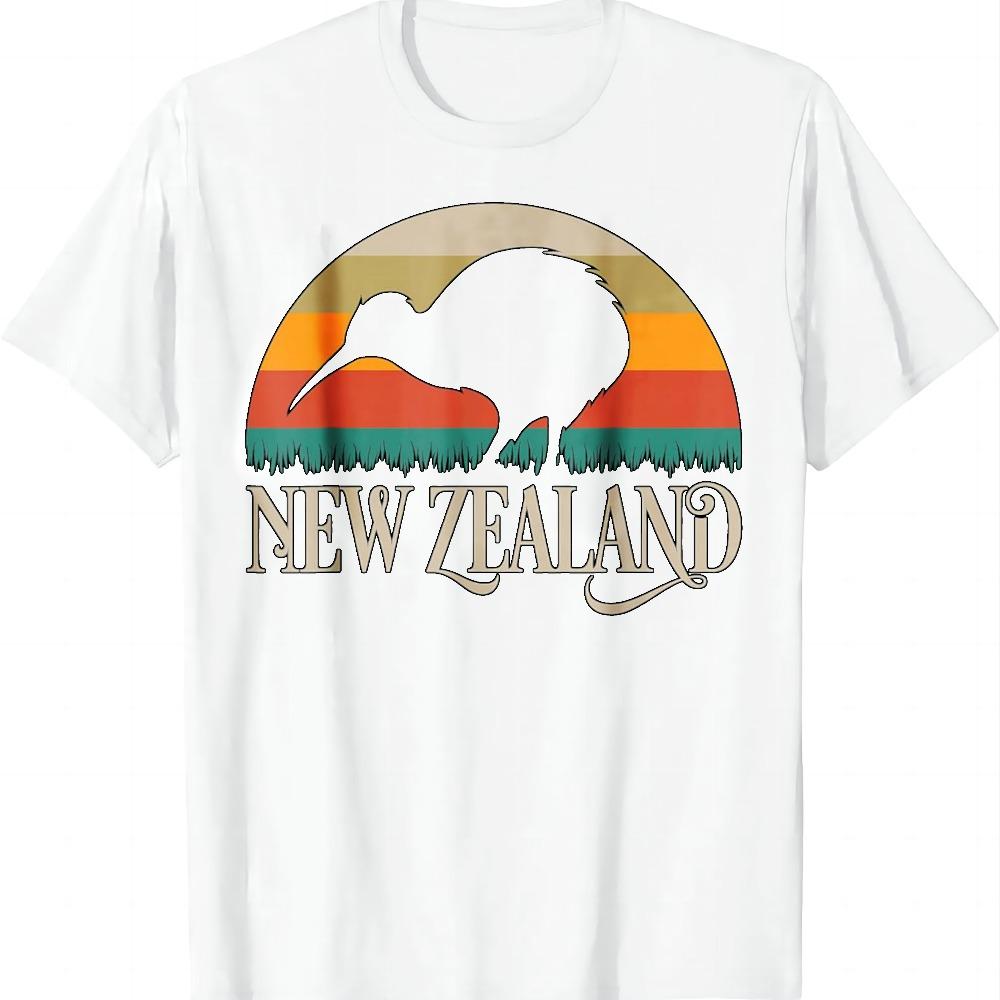 New Zealand Kiwi Vintage Bird NZ Travel Kiwis New Zealander T-Shirt Vintage Clothes Tops Graphic T Shirts Camiseta Streetwear Unisex
