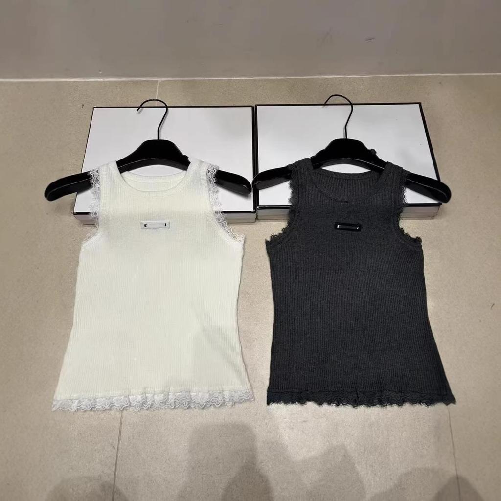 2026 Summer Lace Knit Round Neck Slimming Vest: Versatile Casual Fashion Top