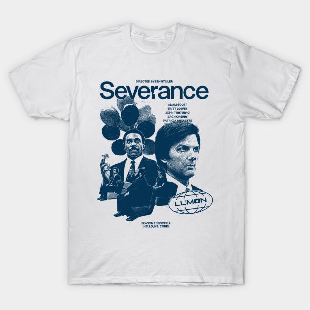 

Men Black Print T-shirt Severance No-Cut Transfer Paper Print Cotton Tshirt M білий