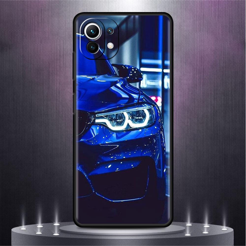 Blue Red Car Case For Xiaomi Mi Poco X3 NFC M4 M3 Pro F3 GT F1 11 Lite Note 10 11T 10T 9T Back Soft Phone Cover