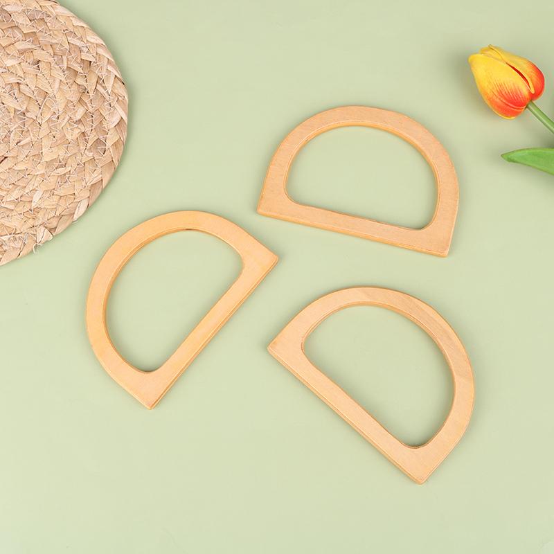 Handcrafted Wooden Handle Bag Handle Bag Accessory Wooden Root Handle Wooden Semicircle Handle