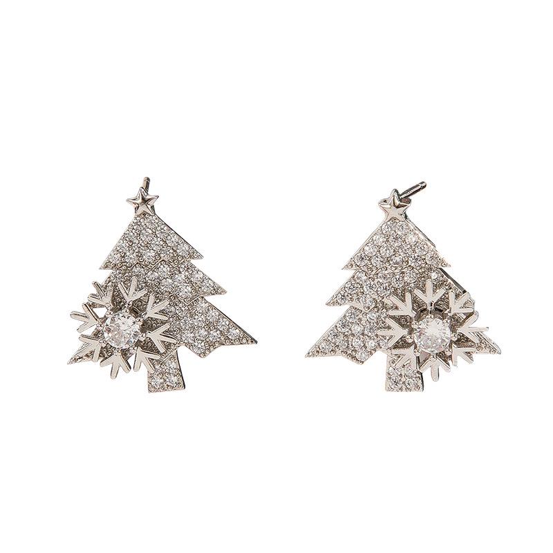 2023 Winter Trend: Light Luxury Christmas Tree Stud Earrings for Women - Niche INS Style