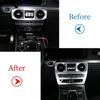 ABS Chrome Carbon Fiber For Mercedes Benz G Class W463 - Central Control Mode Frame Trim