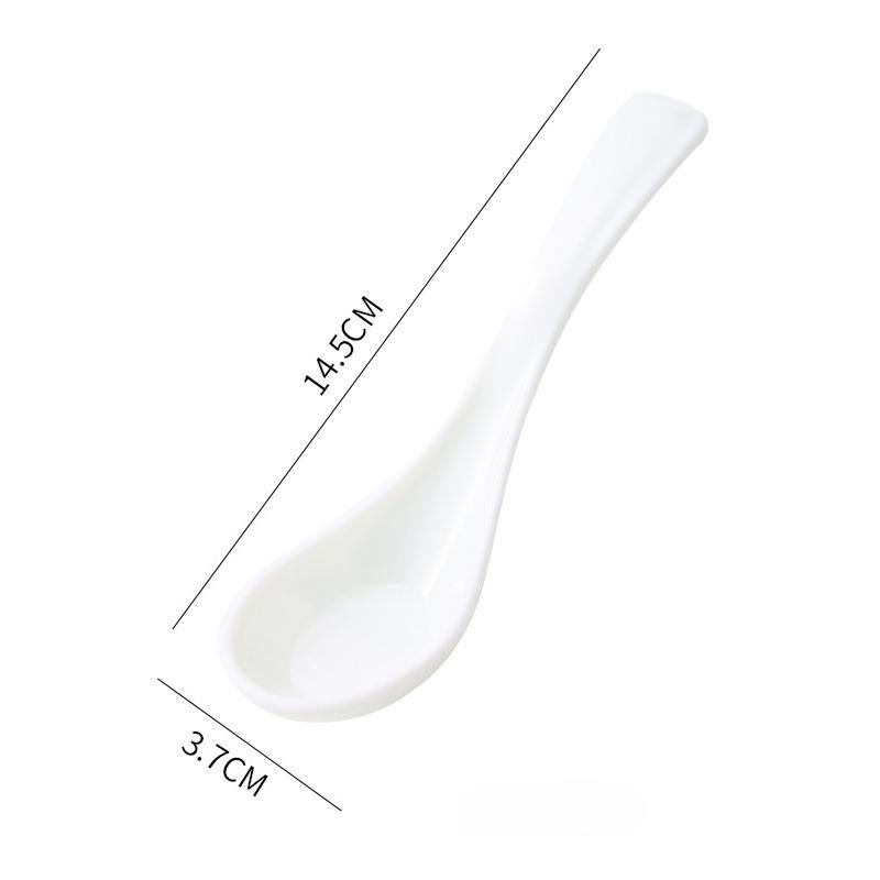 Plastic Soup Spoon Long Handle Household Restaurant Hotel Commercial Spoon Dumplings Porridge Bar Kitchen Cutlery 1pcs
