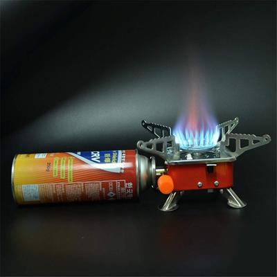 Wind Proof Burner Camping Gas Stove ,Foldable Stove Burners Outdoor Mini Portable Square Stove Windproof Furnace Burner Backpacking Hiking