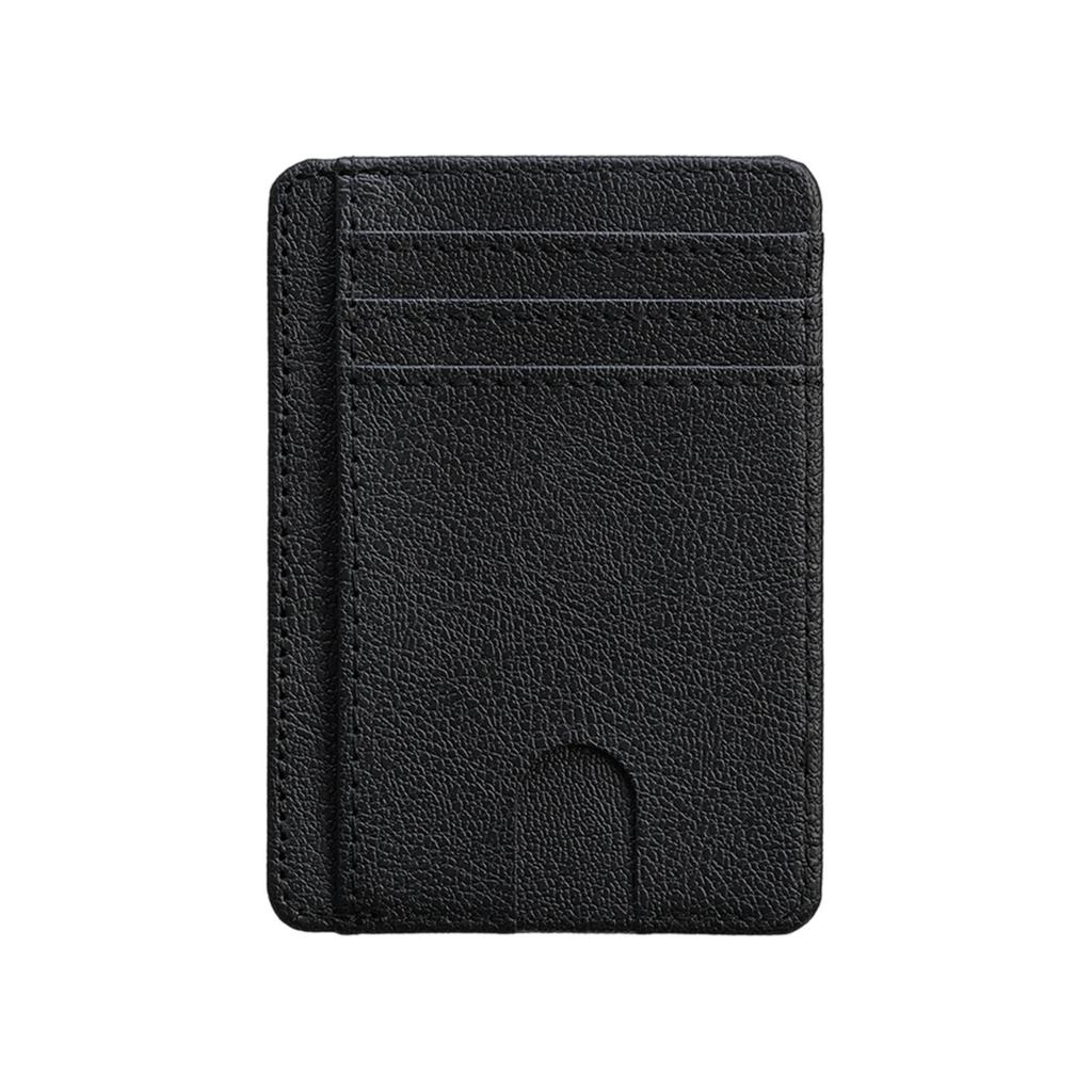Slim RFID Blocking Card Holder Wallet with Multiple Card Slots and ID Window for Secure Storage and Easy Access to Credit Cards and IDs