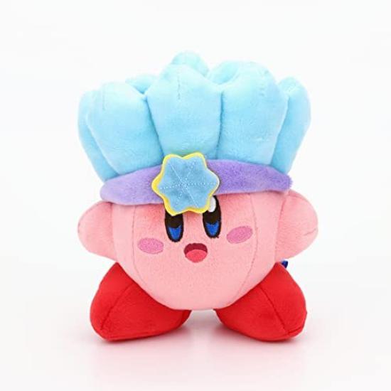 [USED]Kirby Star Allies ALL STAR COLLECTION Ice Kirby (S) Plush — W13×D11×H14cm — KP10