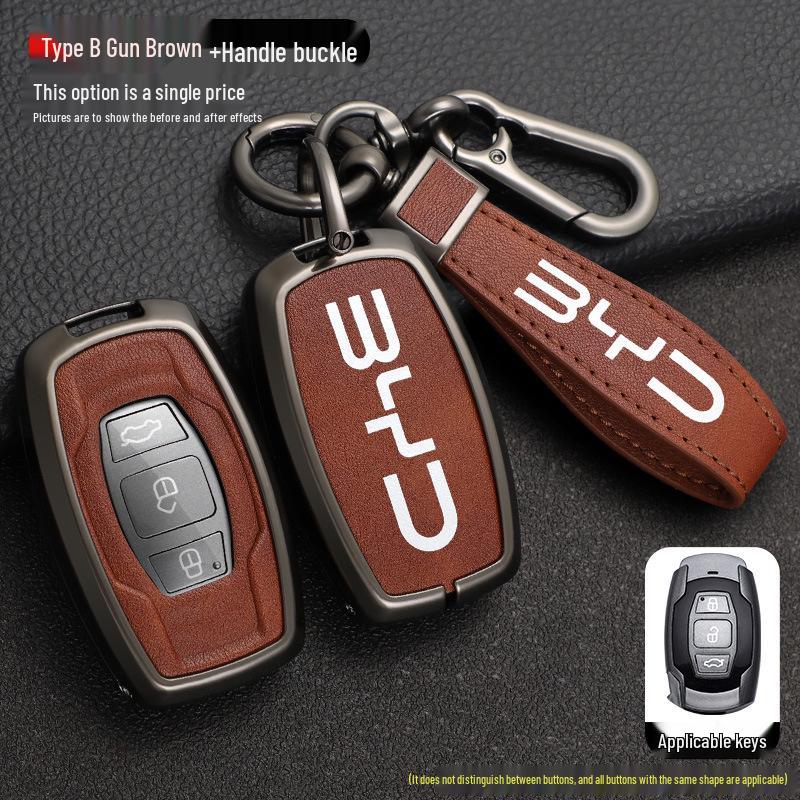 BYD Song, Tang Max, G5 Surui, E5 Sirui, G6 Qin Metal Key Case – Creative Car Shell Buckle (Old Models)