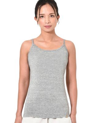 Rupa Bamboo Stretch Underwear for Yoga and Heather Size M Women's Camisole, Antibacterial, Odor-Resistant, Sports, Gray,