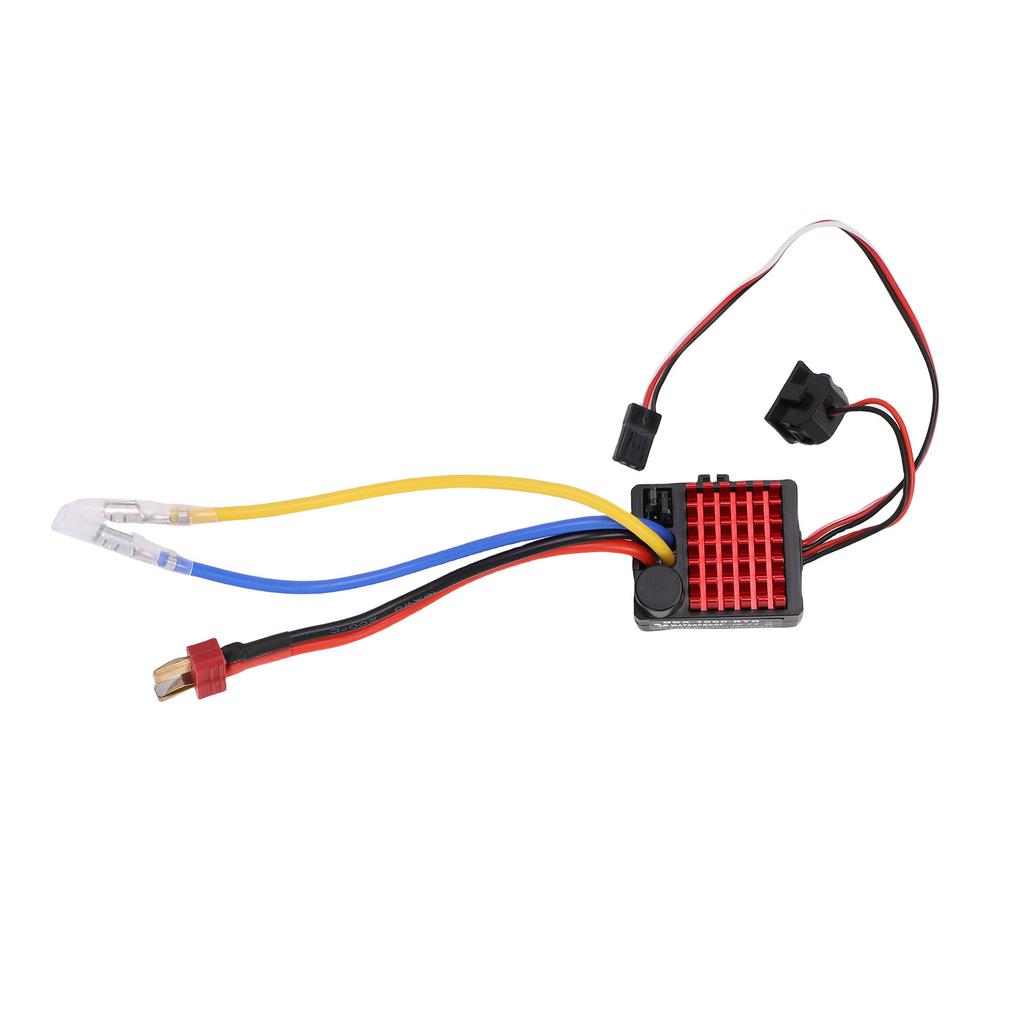 60A Brushed Electronic Speed Controller Water Proof ESC for Car Boat Model Compatible with 540 550 750 Motor 6V3A BEC