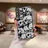 Funda para Teléfono con Cuatro Patrones de Calavera Espeluznante para Samsung Galaxy A14 A04 A54 A34 A73 A13 A23 A51 A24 A52 A16 A06 A33 A50 A07
