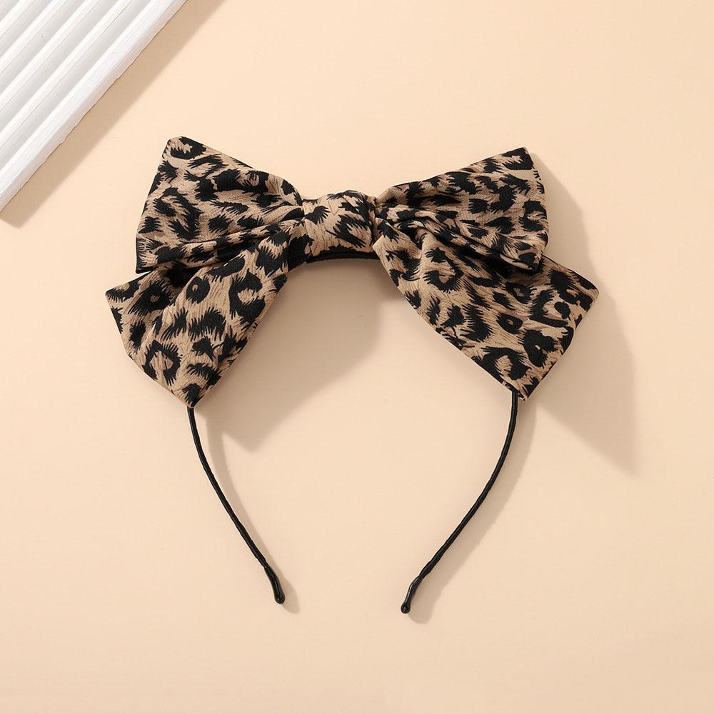 1pc Leopard Print Bow Headband Vintage Style Perfect Daily Party Looks Trendy Hair Accessory Multiple Prints Casual Retro Animal