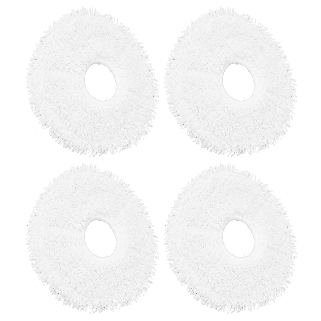 4pcs Sweeper Mop Pad Fiber Cleaning Mop Cloth Replacement for DEEBOT X1 Sweeping Robot