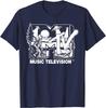 Mademark x MTV - Logo MTV z kryptydami. T-shirt Szkic Bigfoot, UFO i Nessie