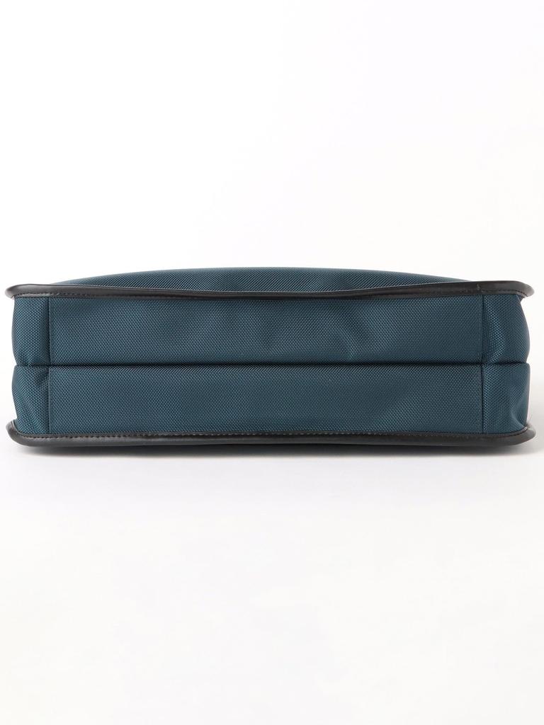 Beams Heart Men's Nylon and Leather Canvas Briefcase in Navy
