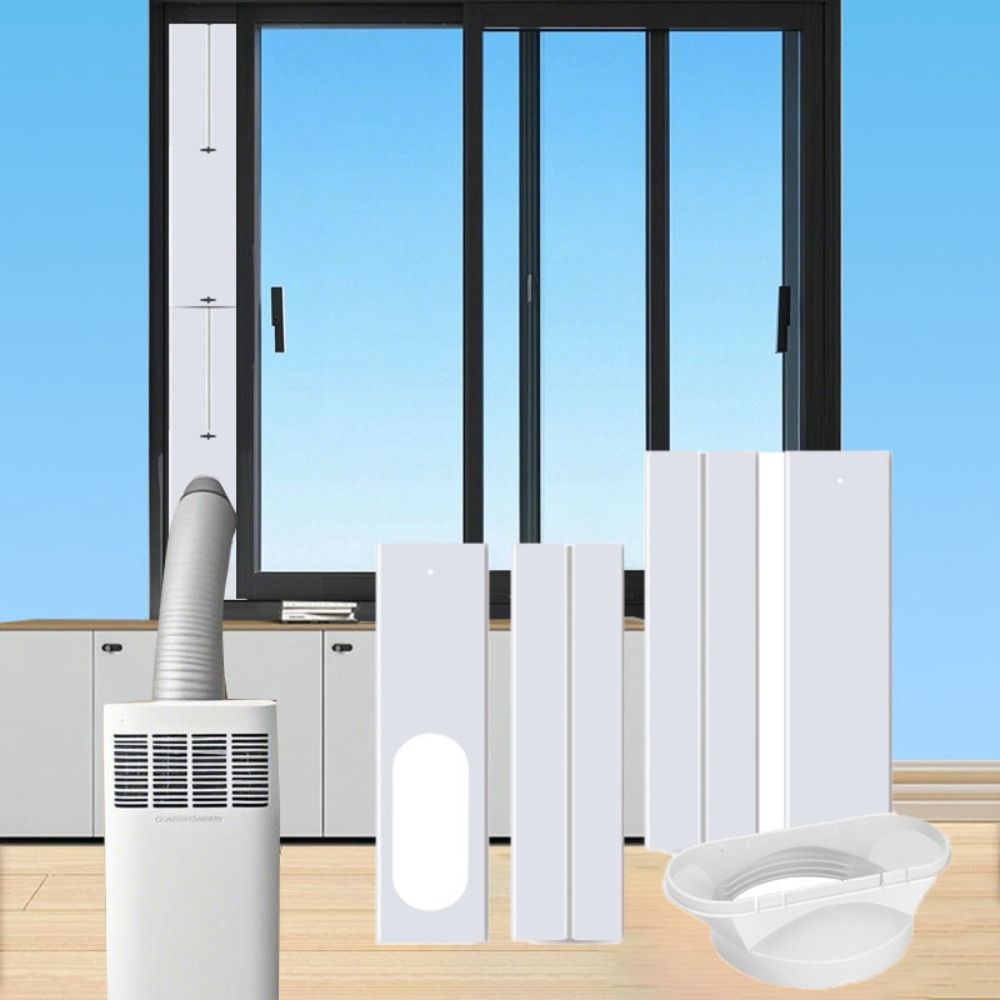Adjustable Adaptor Air Conditioning Vent Sealing Plate Kit  Vertical/Horizontal Window