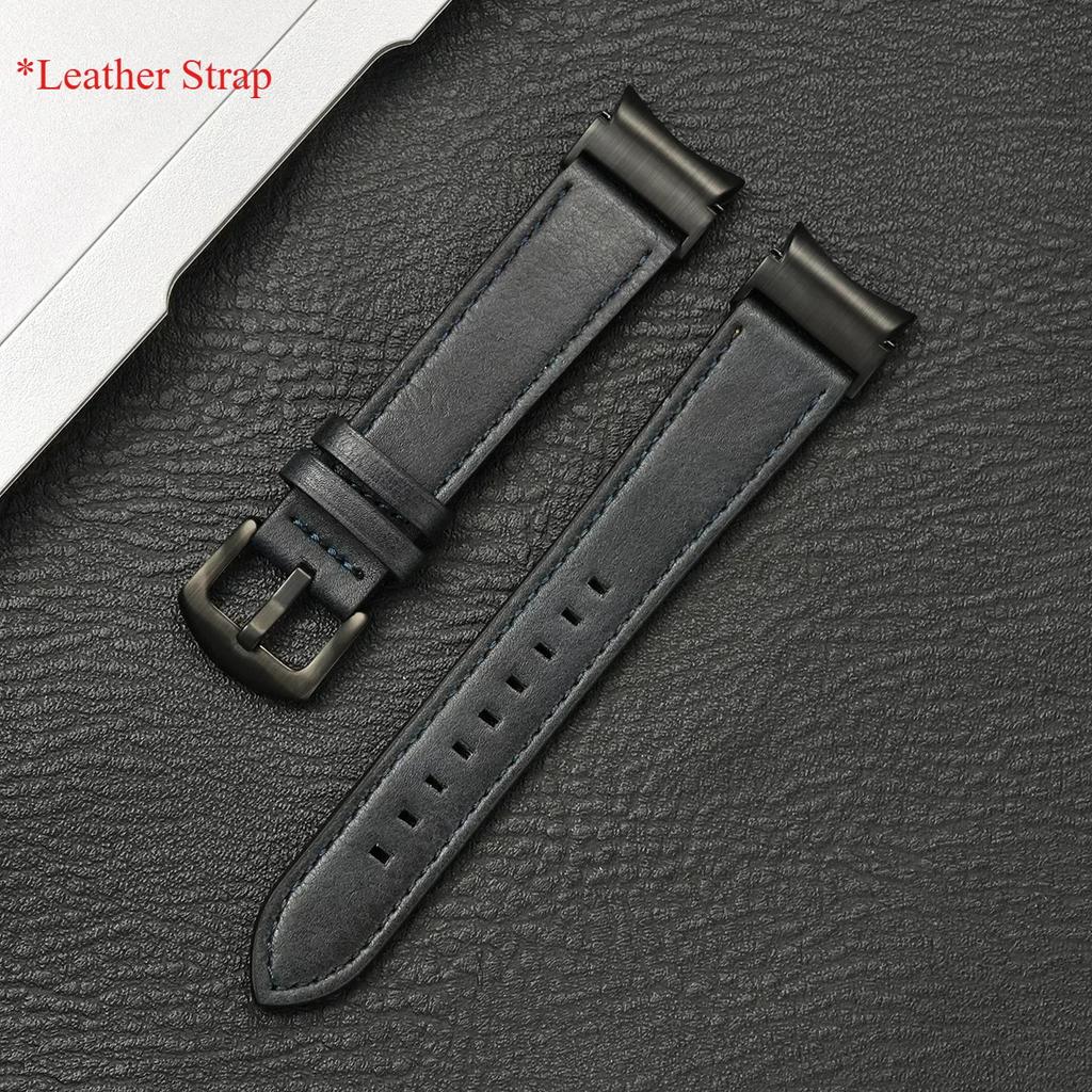 No Gaps Leather Strap for Samsung Galaxy Watch 7 6 5 4 40mm 44mm Watchband Bracelet for Galaxy Watch 6Classic 43 47mm 5Pro 45mm