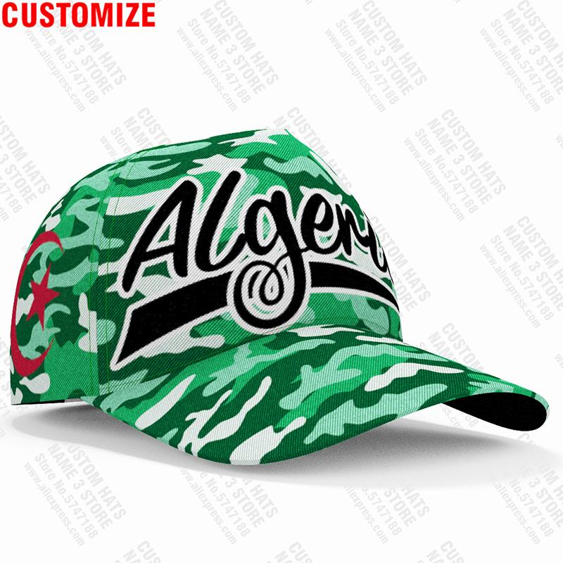 Algeria Baseball Cap Free Custom Name Number Dza Hat Islam Logo Arabic Algerie Arab Text Alger Travel Flag Algier Po Headgear