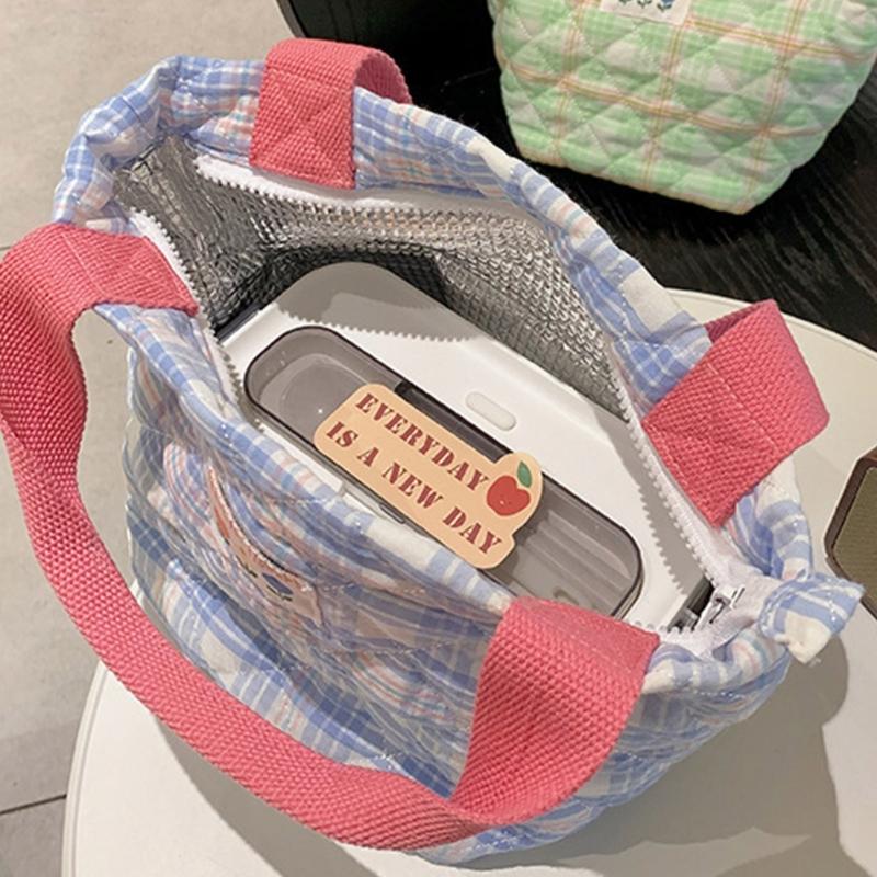 Hot Cold Freezer Bag Food Container Leakproof Handbag Splashproof Lunch Box for Travel Hiking Camping