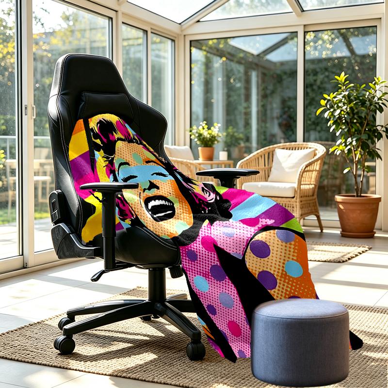 Singer Print Blanket - Soft & Comfortable, for Bedroom, Travel, Sofa, Home Decoration - Birthday Christmas Gift for Friend