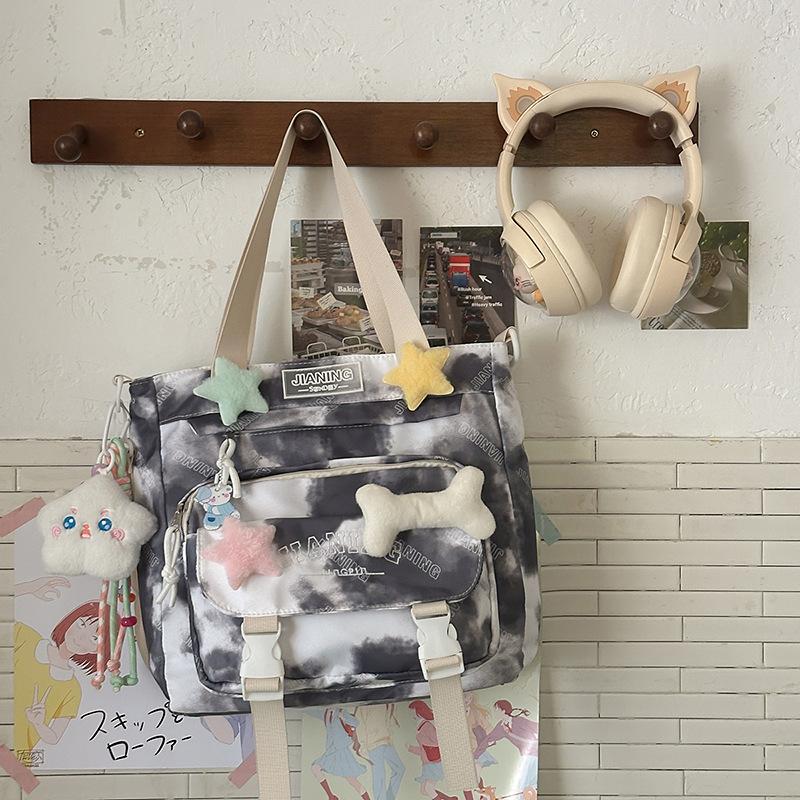 

Трендовый рюкзак тай-дай, школьный рюкзак для студентов колледжа, модный рюкзак для учеников средней и старшей школы, рюкзак большой вместимости