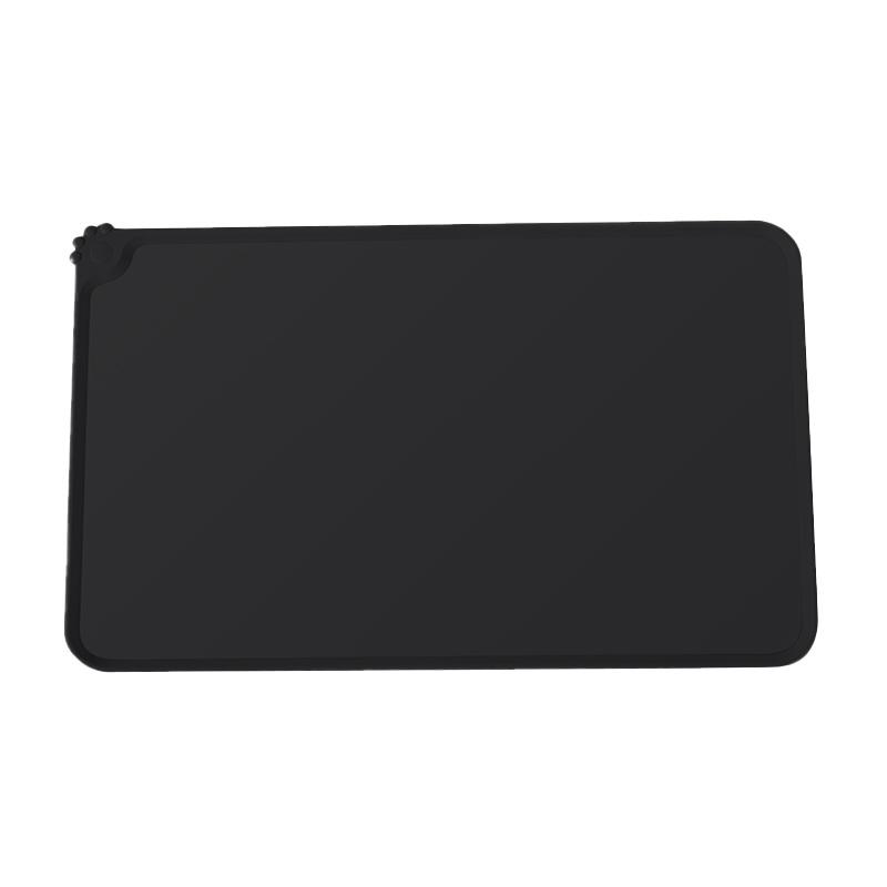 Silicone Pet Food Mat With High Lips Non-Stick Waterproof Pet Food Feeding Pad