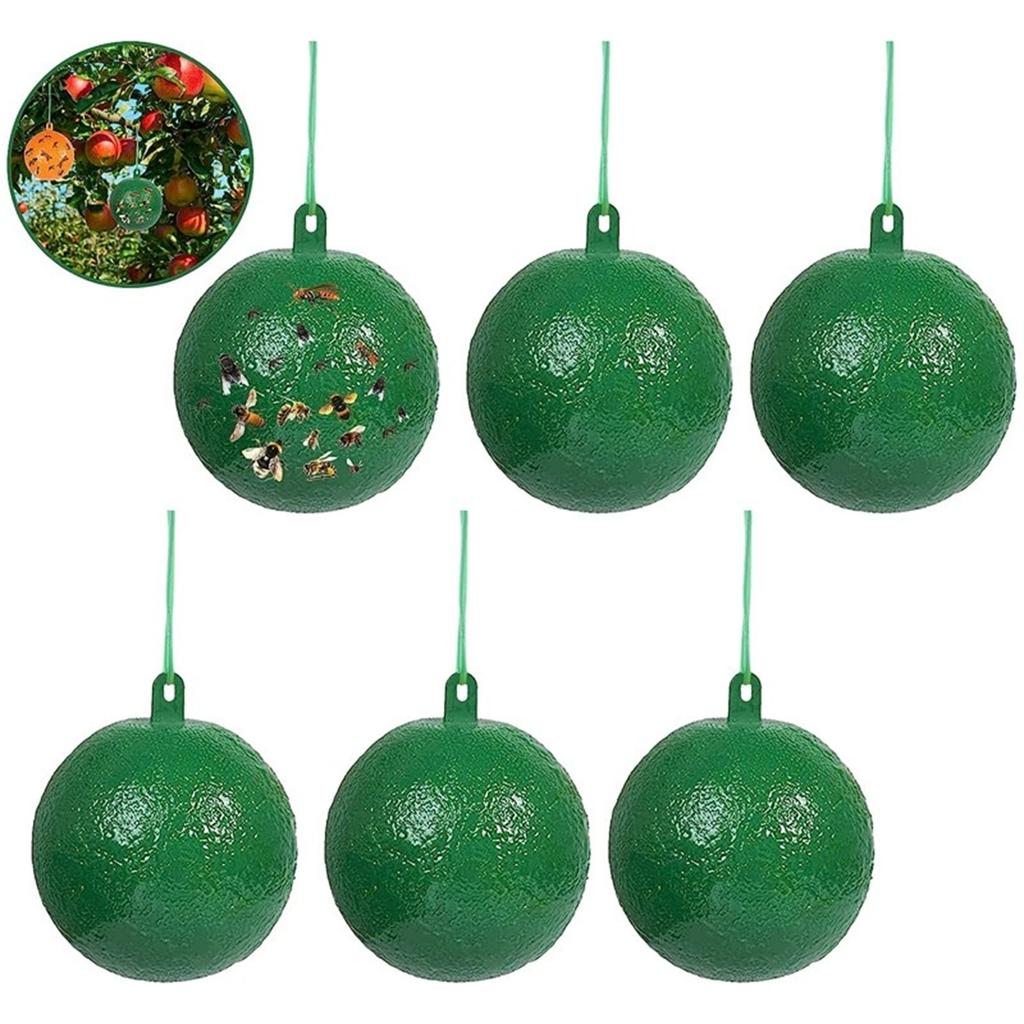 Fruit Fly and Insect Sticky Trap, Ball, Yellow Green Mosquito Ball, Needle Bee and Worm Catcher, Garden Tool