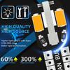 10/20PCS W5W T10 LED Bulbs Car Reading Light Clearance Lights 8SMD 12V 194 168 Side Wedge Light For Car License Light Warm White