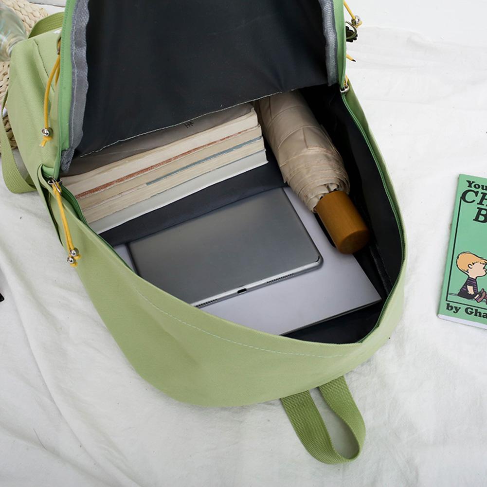 4 Teile/satz Frauen Schule Rucksäcke Schulranzen Leinwand Für Jugendliche Mädchen Student Buch Tasche Jungen Satchel