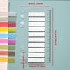 200-3200Sheets Waterproof Sticky Notes, Monochromatic, Plastic Memo Pad with Ruler for School, Office, Student Stationery