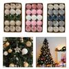 15 Pieces Christmas Ball Ornaments Xmas Decor 8cm Decorative Hanging Baubles for Yard Celebration