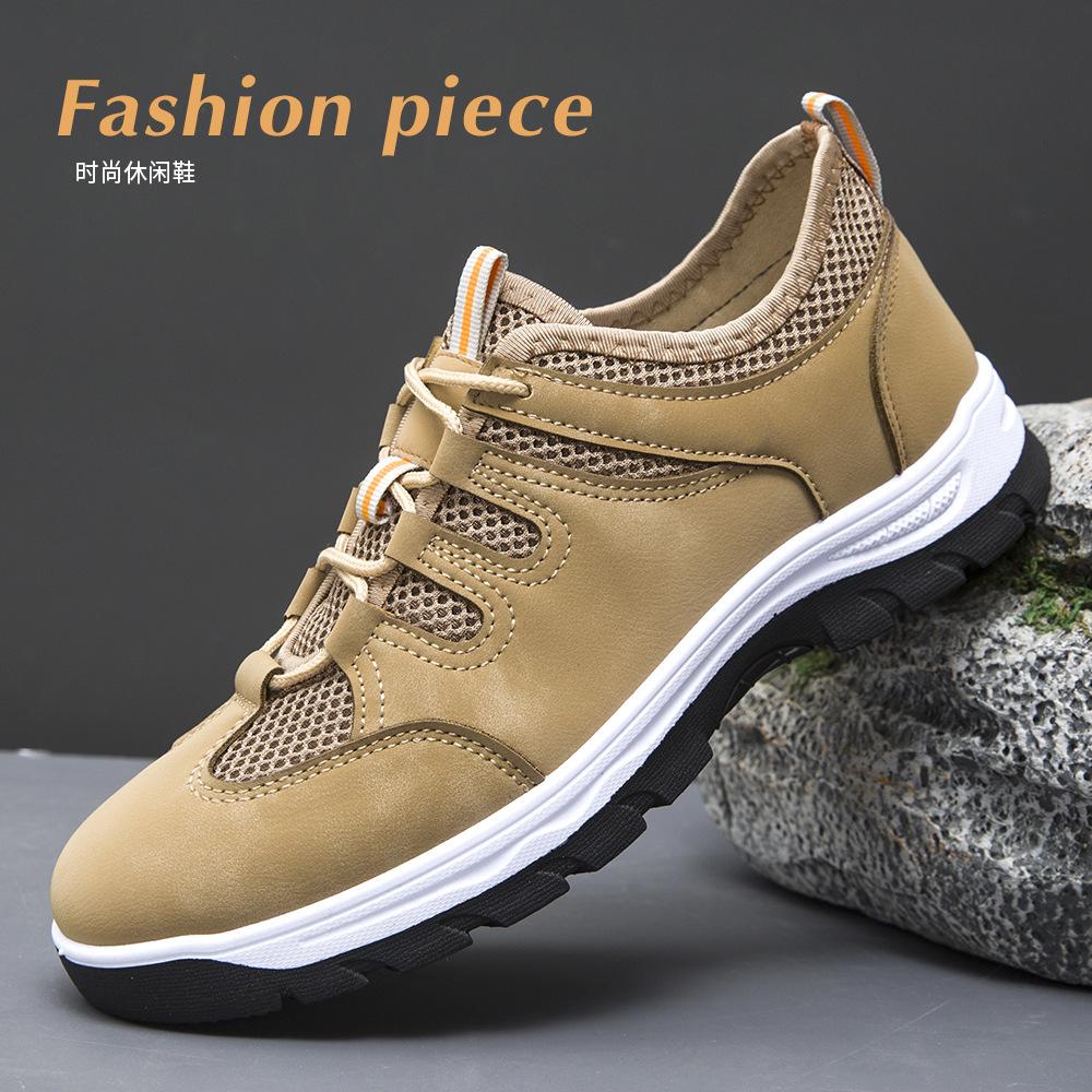 

Летняя дышащая сетчатая мужская обувь, обувь для ходьбы по воде, нескользящая мягкая подошва 44