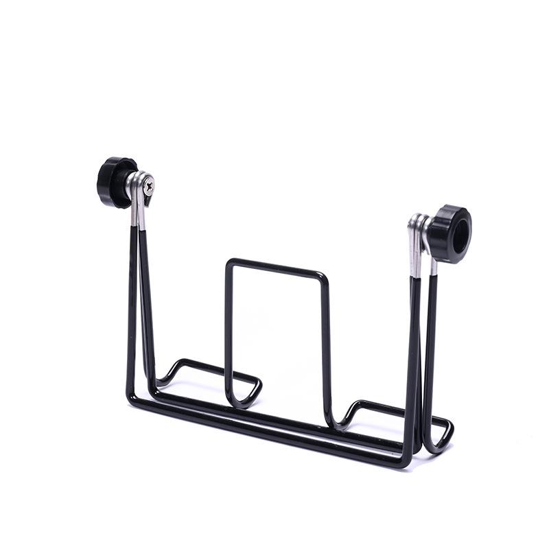 Soporte Plegable Portátil para Teléfono Móvil y Tablet con Diseño Triangular de Alambre de Hierro