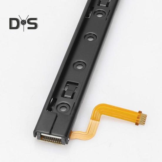 1/2-teiliges Ersatzschienen-Schieberegler-Set, Flexkabel, Metallstruktur, einfache Installation, Griff, Gleitschiene, DIY-Reparaturwerkzeug für Nintendo Switch