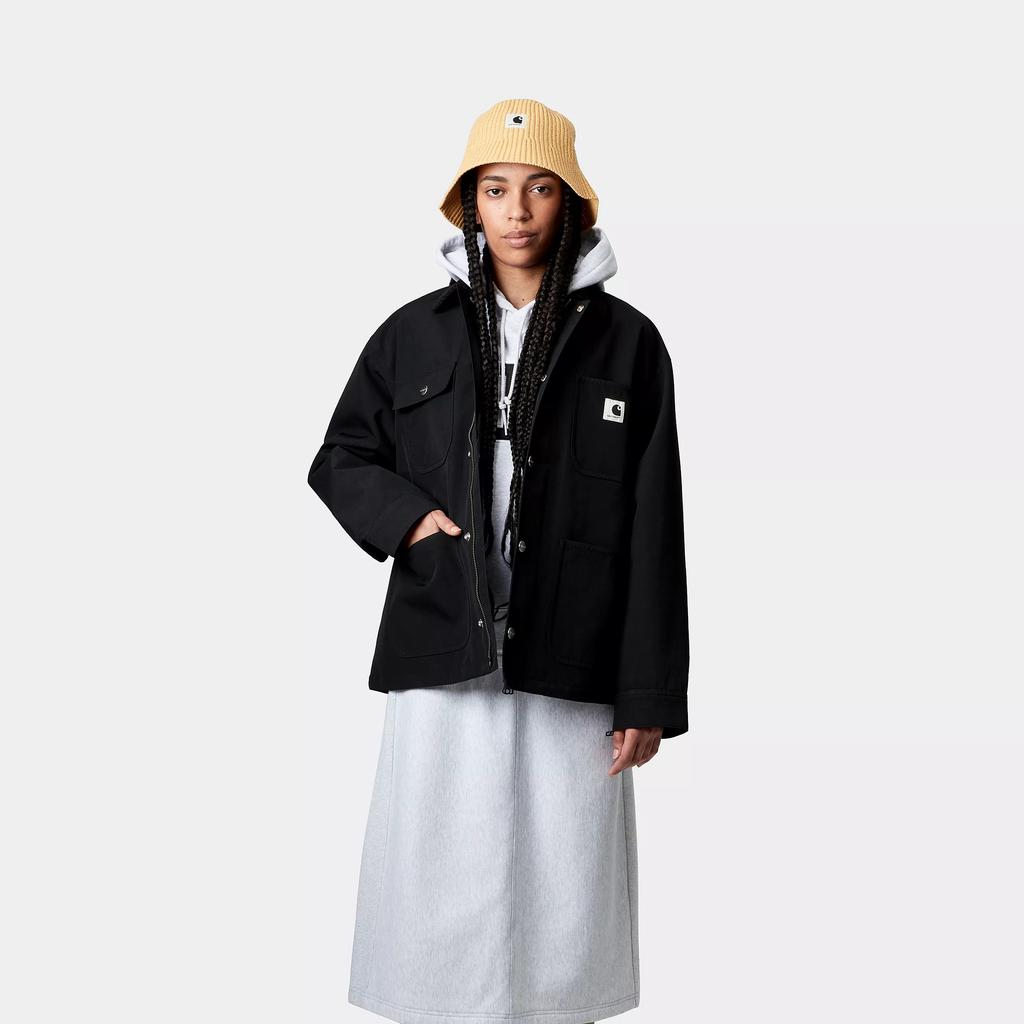 Carhartt WIP SS25 Multi-Pocket Design Square Label Collar Long Sleeve Jacket Women Jackets I034425-00E-XX