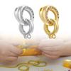 Elegant Cubic Zirconia Clasp Portable for Pearls Enhancing Push Connectors Jewelry Accessory for Bracelets Necklacer