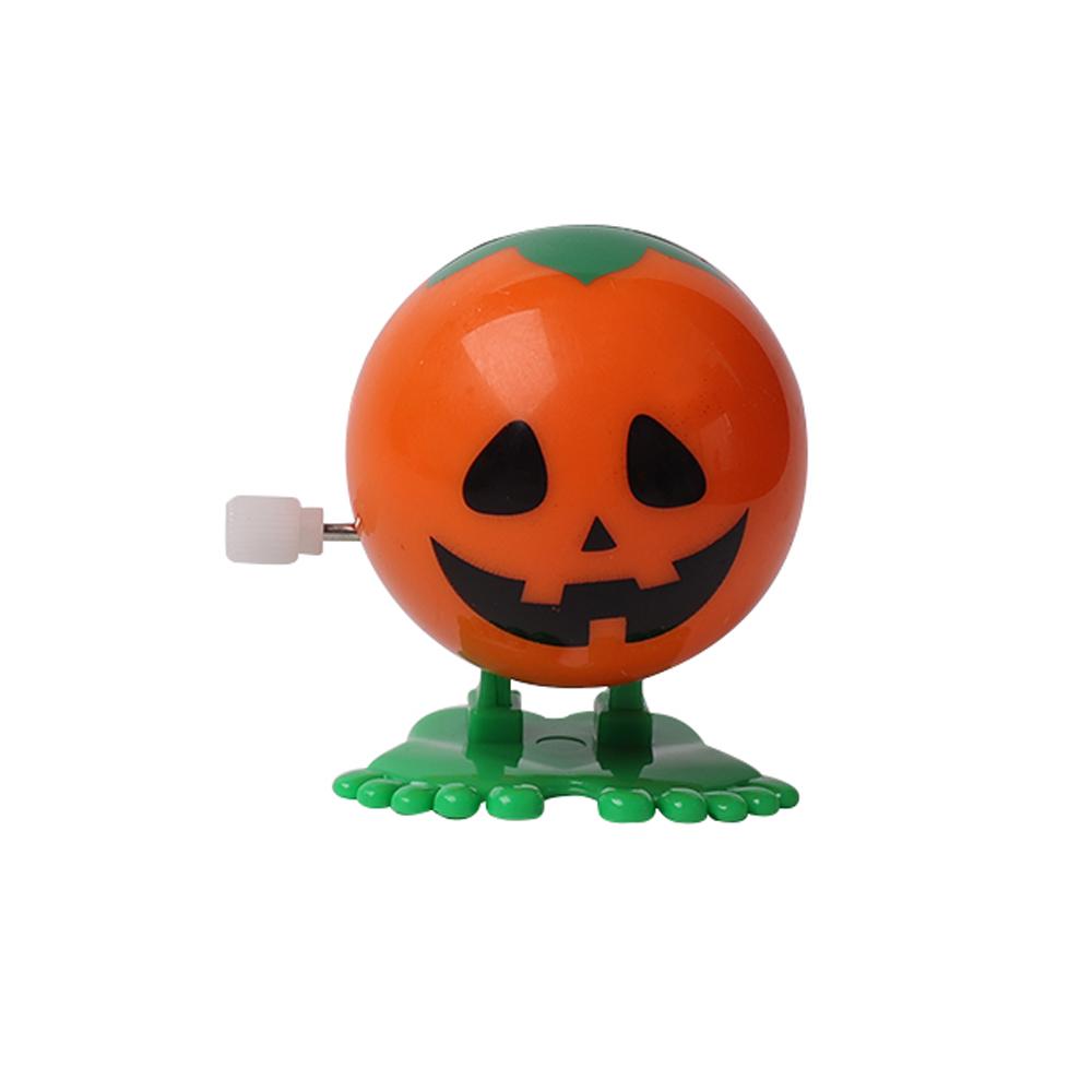 

Halloween Clockwork Toy Witch Pumpkin Vampire Pattern Cartoon Design Unique Kids Wind-up Toy Funny Halloween Desktop Ornament 1 PC