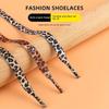 Leopard Mode bunte Schnürsenkel kreative Unisex flache Canvas Sneakers Schuhe Schnürsenkel Schuhe Saiten