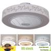 Bymaocar 22in Dimmable Ceiling Fan Light 3 Colors Modern Semi Flush Mount Low Profile Light Remote & Smart APP Control Lighting