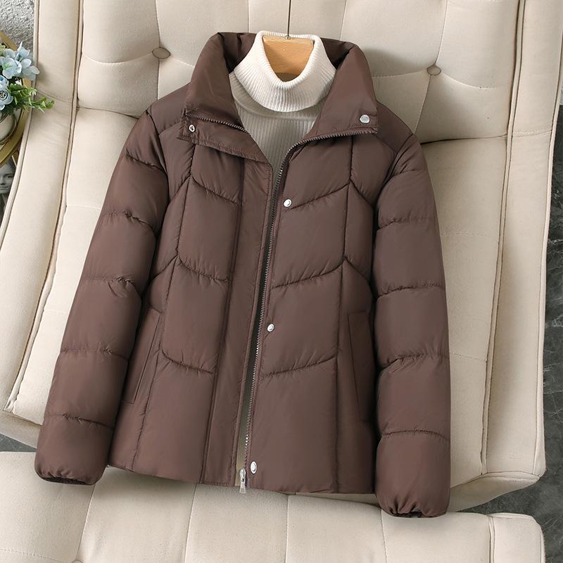 New Cotton Clothes Women's Short Korean Version Loose Thickened Small Stand-up Collar Fashionable Foreign Style Bread Clothes Tide